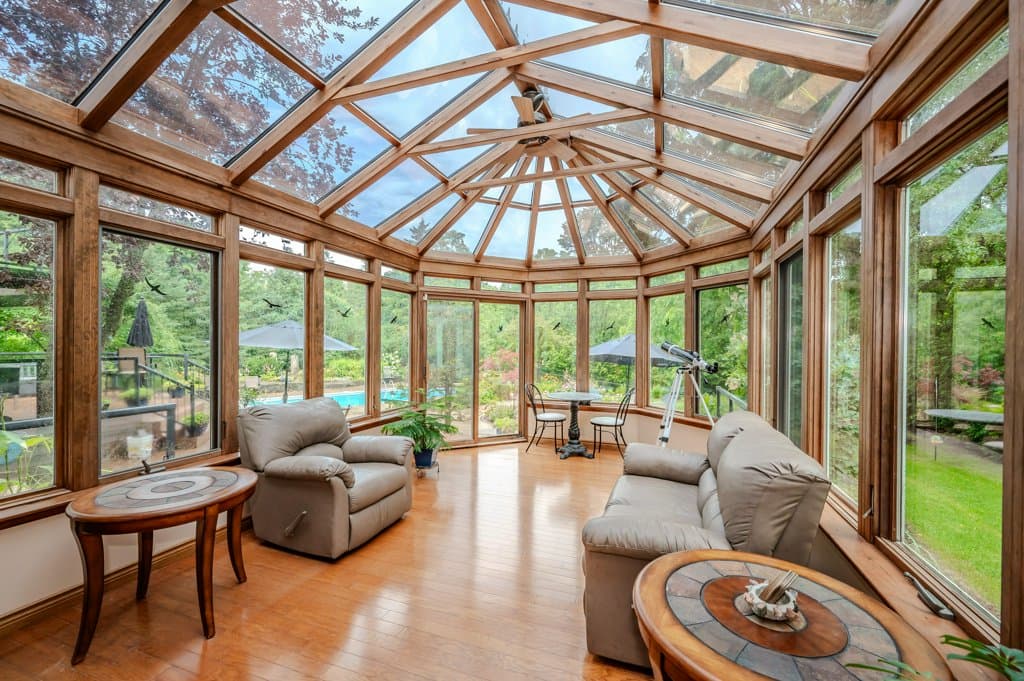 Luxury sunroom in a Kitchener-Waterloo home